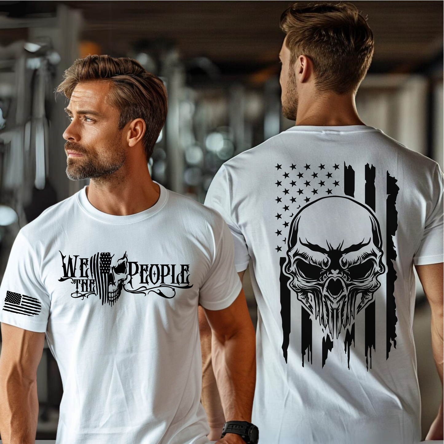 "We the People" Patriotic Men's T-Shirt – USA Flag Shirt