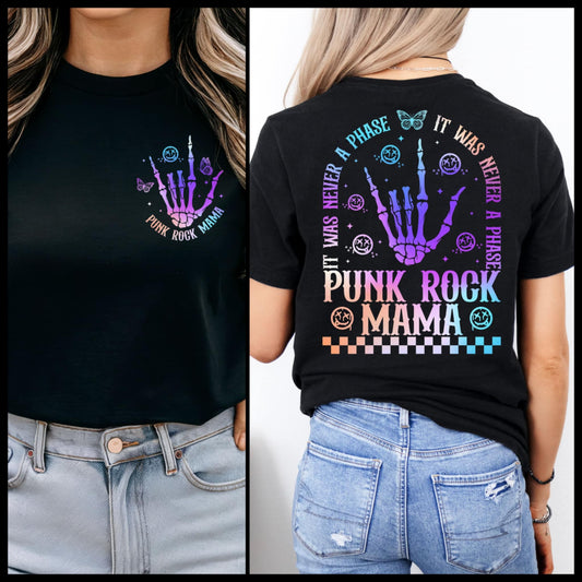 Punk Rock Mama Holographic T-Shirt – Fun and Bold Shirt for Cool Moms