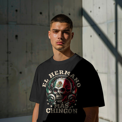 Personalized Mexican Heritage Skull Tee – Custom El Papa, Padrino, Abuelo, or Hermano Design