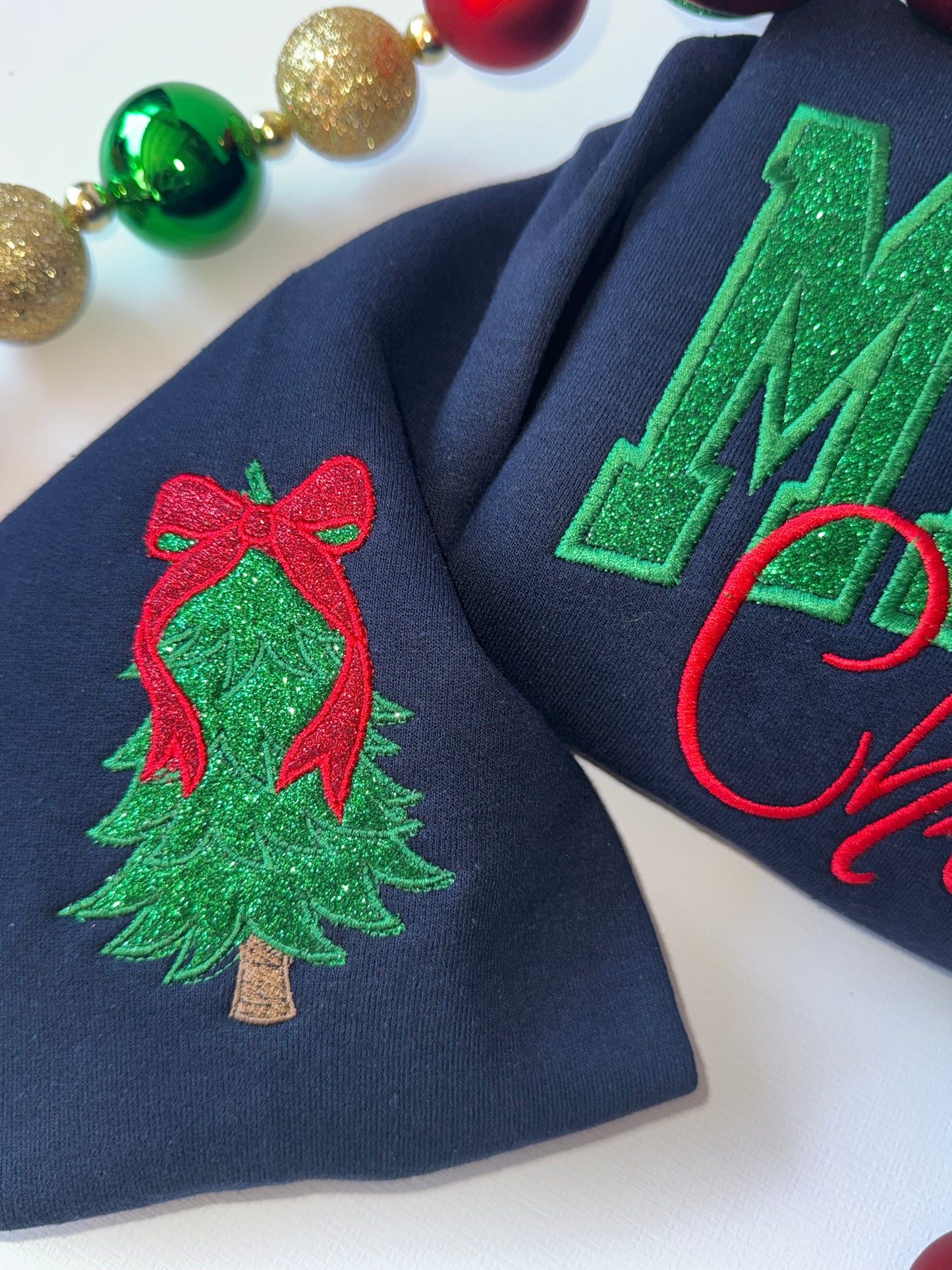 Custom Glitter “Merry Christmas” T-shirt, Sweatshirt, Hoodie 🎅✨
