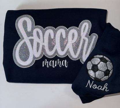 Personalized Soccer Mama Sweatshirt or Hoodie ⚽✨
