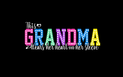 Personalized, "Wears Her Heart on Her Sleeve," Sweatshirt for Women