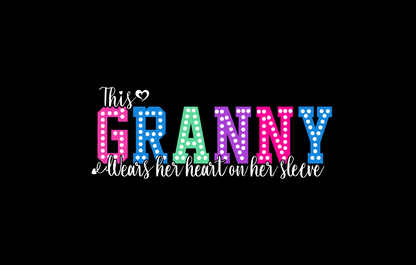 Personalized, "Wears Her Heart on Her Sleeve," Sweatshirt for Women