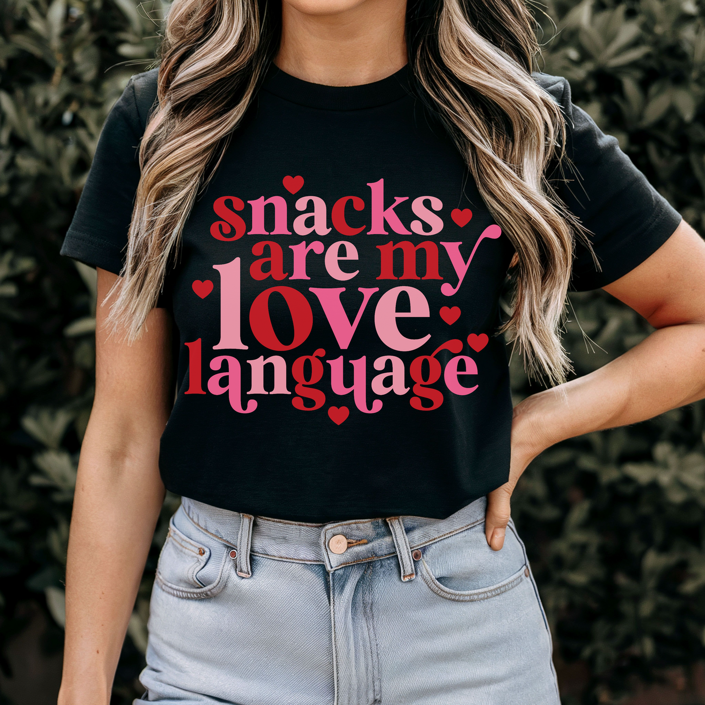 Snacks Are My Love Language Women’s Graphic Tee – Fun, Cozy, and Perfectly Relatable