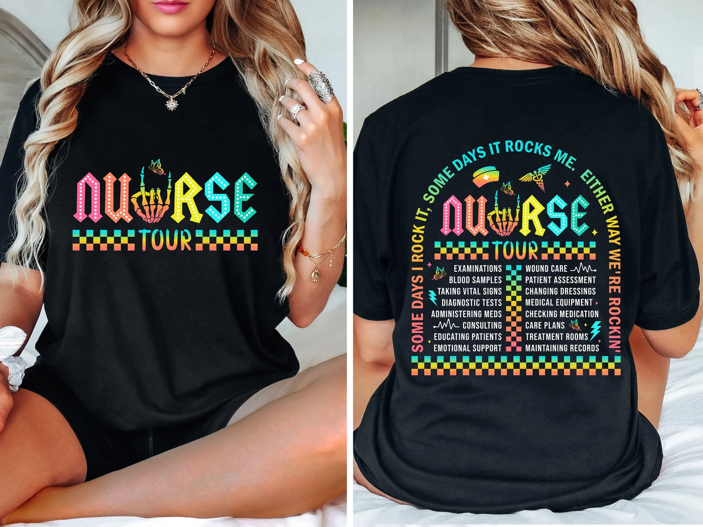 Nurse Tour Rockish Women’s T-Shirt – Bold and Fun Shirt for Rock Star Nurses