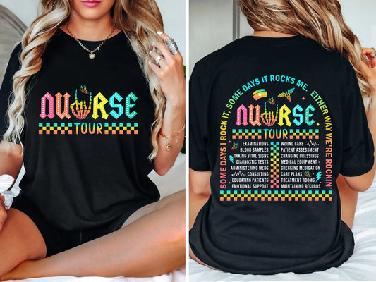 Nurse Tour Rockish Women’s T-Shirt – Bold and Fun Shirt for Rock Star Nurses